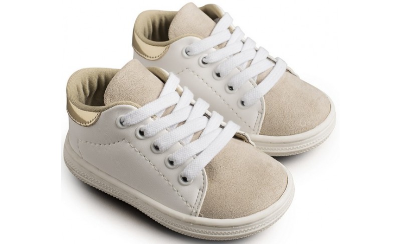 Παπουτσάκια βάπτισης Ν019-26 white-beige