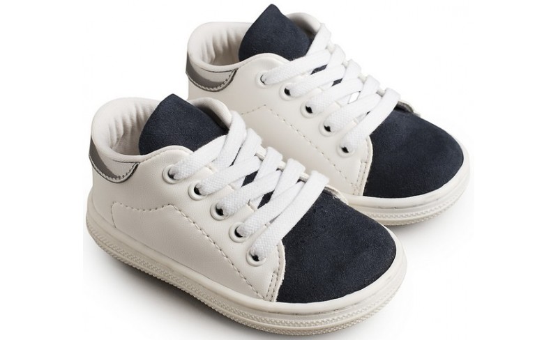 Παπουτσάκια βάπτισης Ν0 19-26 white-blue
