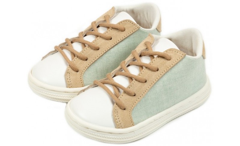 Παπουτσάκια βάπτισης Ν0 19-26 MINT-WHITE-BEIGE