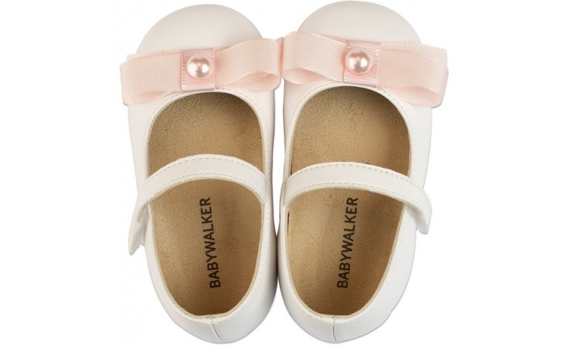 Παπουτσάκια βάπτισης N019-26 WHITE-PINK