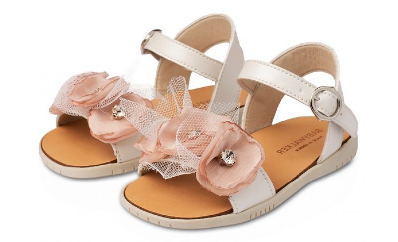 Παπουτσάκια βάπτισης N0126 PINK-IVORY