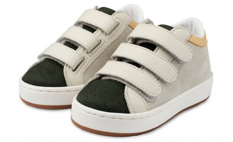 Παπουτσάκια βάπτισης N019-26 WHITE KHAKI
