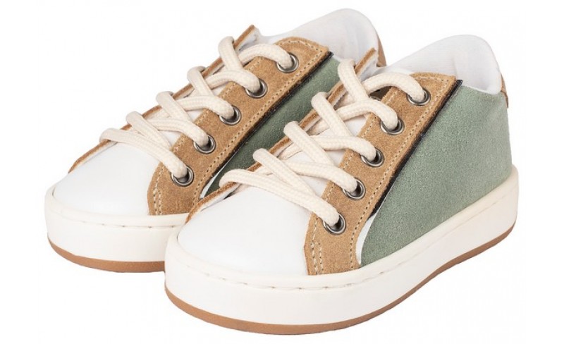 Παπουτσάκια βάπτισης N019-26 MINT-WHITE-BEIGE