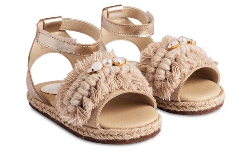 Παπουτσάκια βάπτισης N0 19-26 GOLD-BEIGE