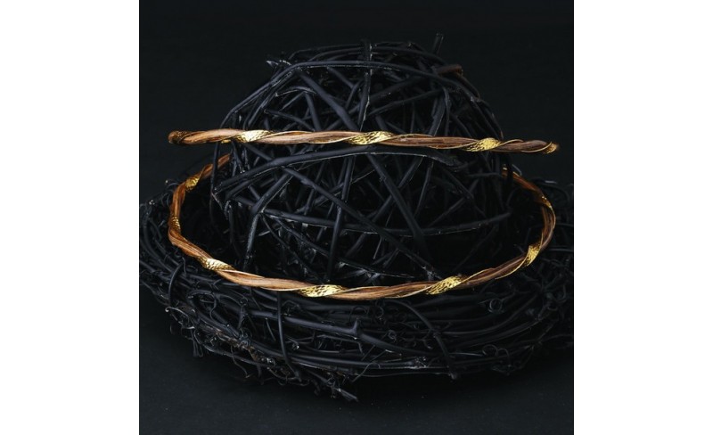 στέφανα ασήμι με ξύλο